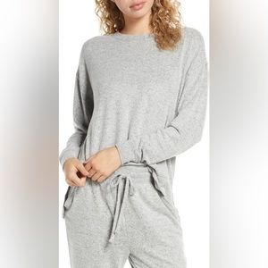 Nordstrom BP Comfy Knit Pajamas Set Black M/L